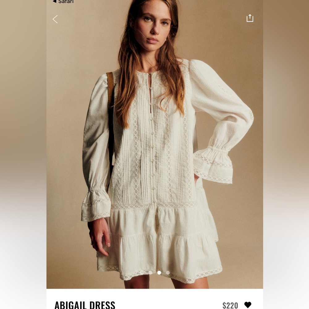 Abigail Dress Sezane Size 4 NWT - Picture 3 of 10